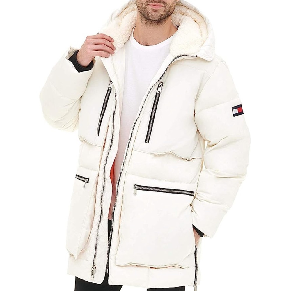 Tommy Hilfiger mid length outerwear puffer UNISEX